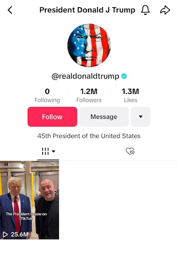 La cuenta de Trump en