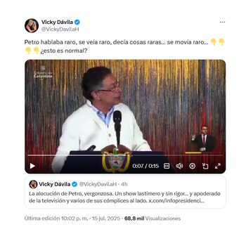 Trino de Vicky Dávila contra