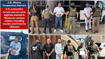 Embajador Ronald Johnson anuncia que EEUU devolvió a seis fugitivos más a México: uno tendría vínculos con el narco