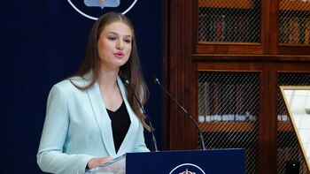 La princesa Leonor, interviene durante