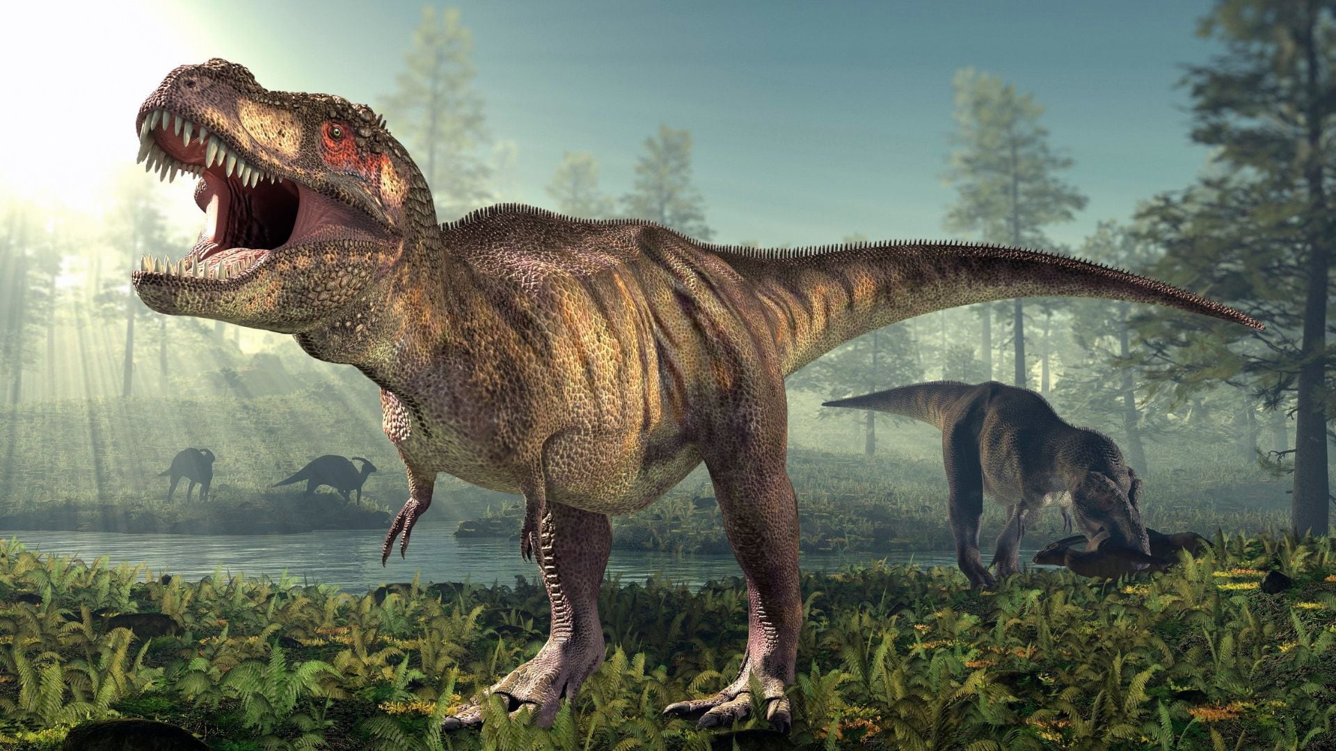 La evidencia fósil muestra que la inversión biológica en cráneos robustos y mandíbulas fuertes fue clave en la estrategia evolutiva de depredadores como el T. rex (Canva)