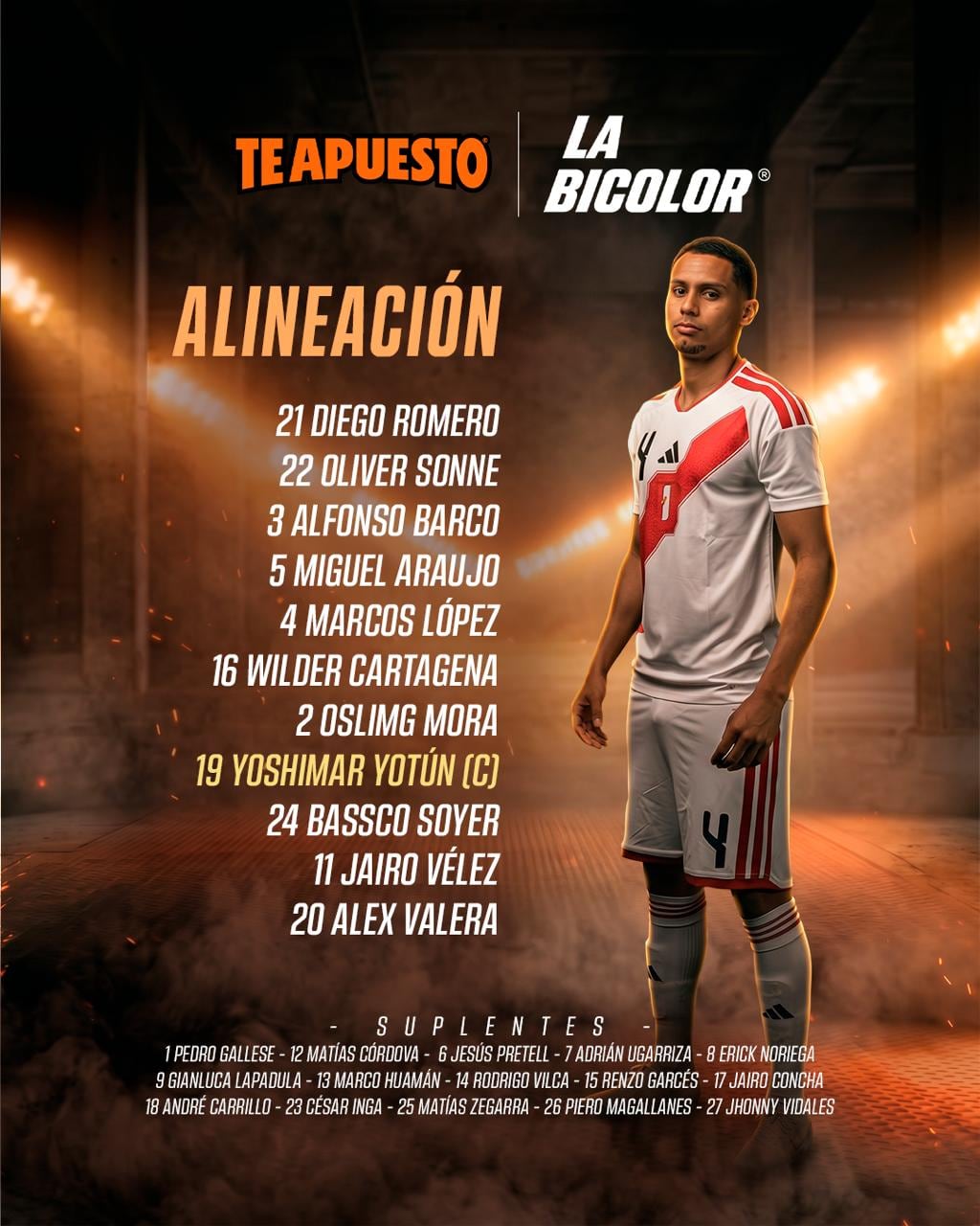 Diego Romero fue una de las novedades en el once titular de Perú ante Canadá.