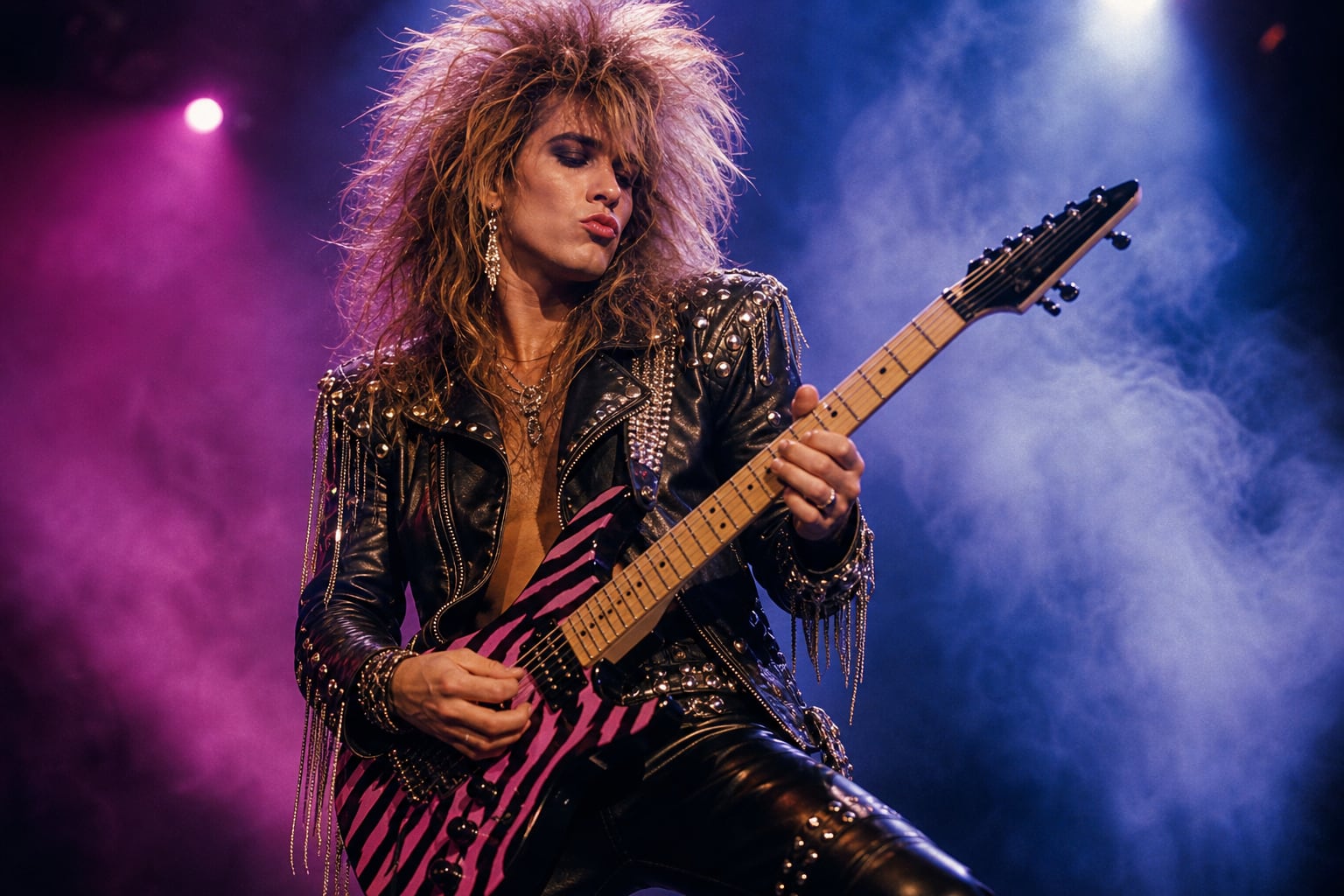 Las opciones inspiradas en estrellas de rock y pop de los 80 incluyen hair metal, MTV, synth-pop y portadas de revistas musicales. (Imagen Ilustrativa Infobae)