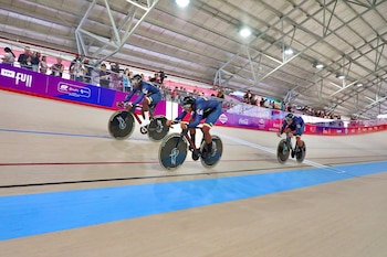 Mariana Pajón fue la gran novedad en el inicio de las competencias de ciclismo de pista - crédito Comité Olímpico Colombiano