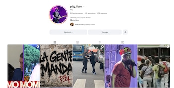 El perfil de Instagram que creó Santiago tiene más de cinco mil seguidores