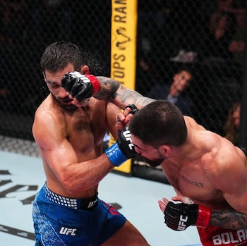 Gastón Bolaños y una gran performance en la UFC que lo regresa a la victoria. Crédito: UFC en español.