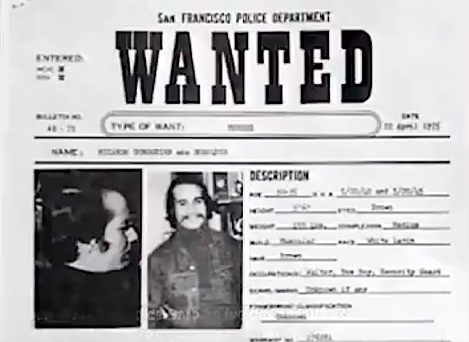 Caputo comenzó su derrotero criminal en Nueva York en 1971 con el asesinato de su novia Nathalie Brown, marcando el inicio de una persecución internacional