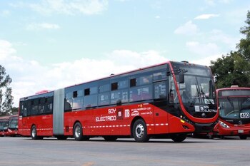 Unidad eléctrica del Metrobús. (Twitter