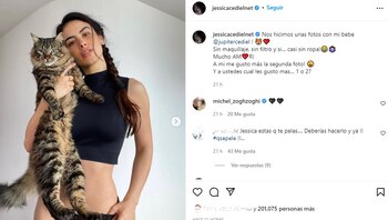 Post en Instagram de Jessica