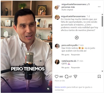 La propuesta de Miguel Castellanos para unir educación y trabajo que publicó antes de morir - crédito miguelcastellanosserrano/Instagram