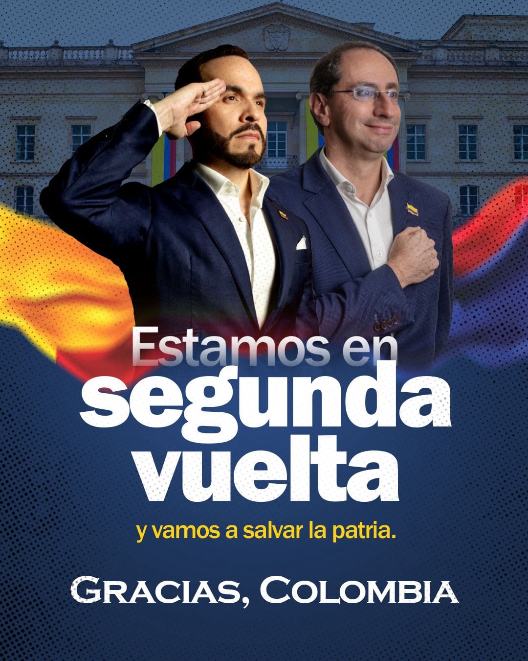 La fórmula presidencial se pronunció tras la victora en la primera vuelta de las Elecciones presidenciales 2026 - crédito @jrestrp/X