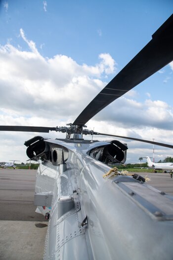 Helicóptero atacado este viernes.