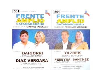 Foto: Boleta del Frente Amplio