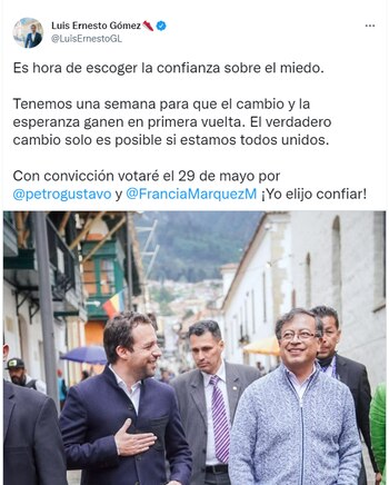 Luis Ernesto Gómez se une