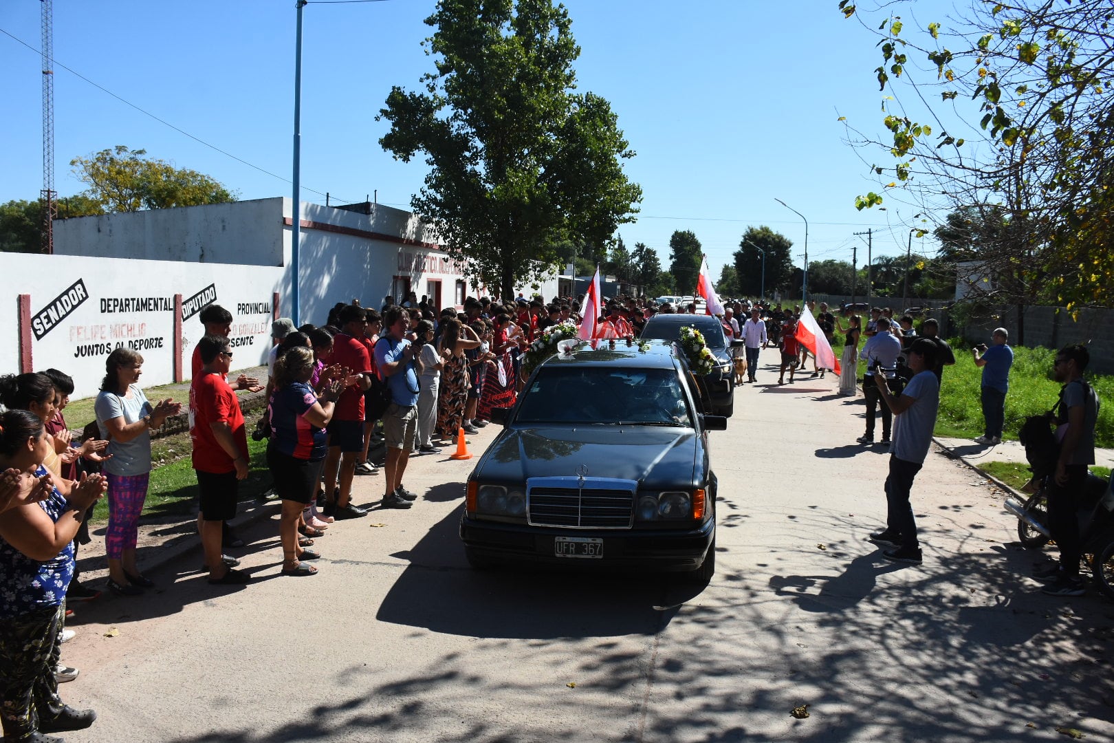 La despedida a Ian Cabrera, víctima del tirador de San Cristóbal Fotografía: Leo Galletto