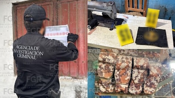 Entrada del taller asegurado e