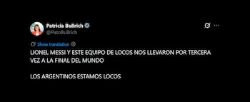 Las reacciones del arco político tras el triunfo de la selección argentin