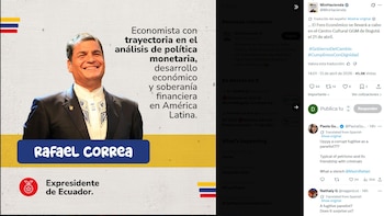 Un segmento del sector político y varios ciudadanos expresaron su inconformidad ante la participación del expresidente, condenado por cohecho, lo que generó cuestionamientos sobre la imagen oficial proyectada internacionalmente - crédito captura de pantalla @MinHacienda / X