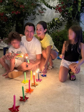 Con esta postal, el senador