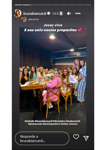 Bruna y Neymar celebrando las