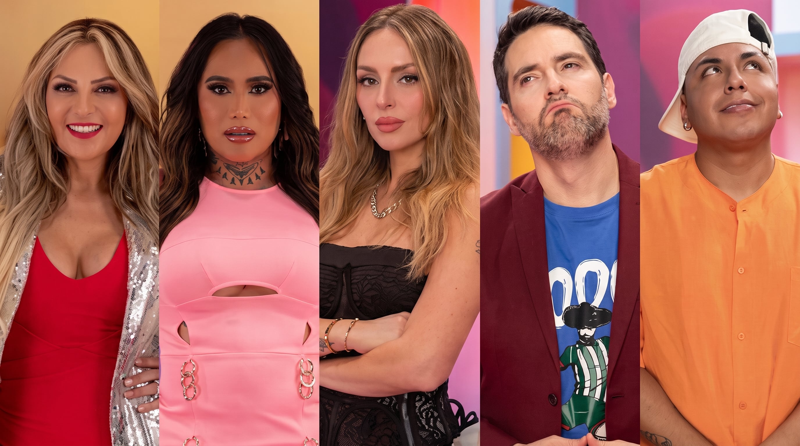 Karina Torres, Ese Pérez, Gema Garoa, Memo Schutz y Mariana Ochoa llegaron a la final de La Casa de los Famosos México tras 10 semanas de competencia.