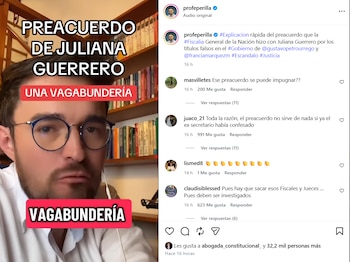 Perilla se refirió a la decisión judicial el mismo miércoles 9 de septiembre de 2026 - crédito @profeperilla/IG