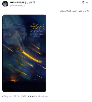 Mensaje Khamenei tuit