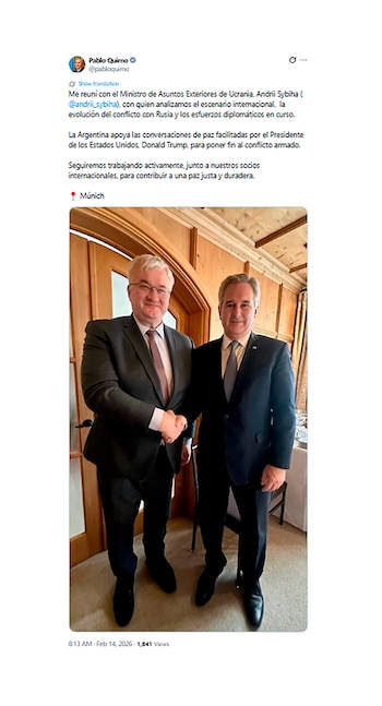 Quirno afirmó que la Argentina