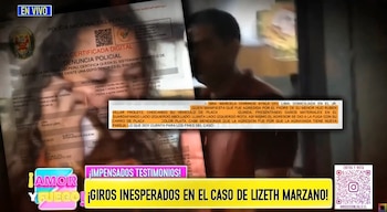 Amor y Fuego expone denuncia policial: madre de Adrián Villar acusó a su padre de chocar su auto y escapar. Willax/ Amor y Fuego.