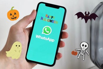 Whatsapp en Modo Halloween. (Foto:Captura)