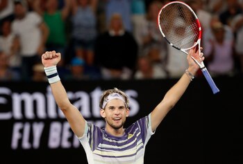 La alegría de Dominic Thiem