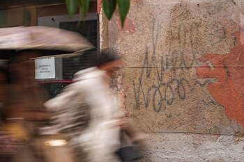 Grafiti del Muelle en Madrid