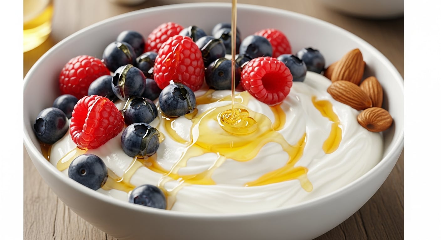 El yogur griego procesado puede contener azúcares añadidos, edulcorantes artificiales y espesantes; la opción ideal es el natural sin aditivos (Imagen Ilustrativa Infobae)