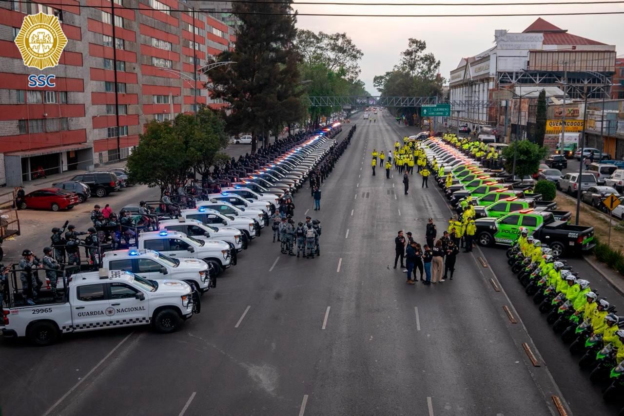 Imágenes compartidas por las autoridades cuando se informó el arranque del operativo.
(X/@SSC_CDMX)