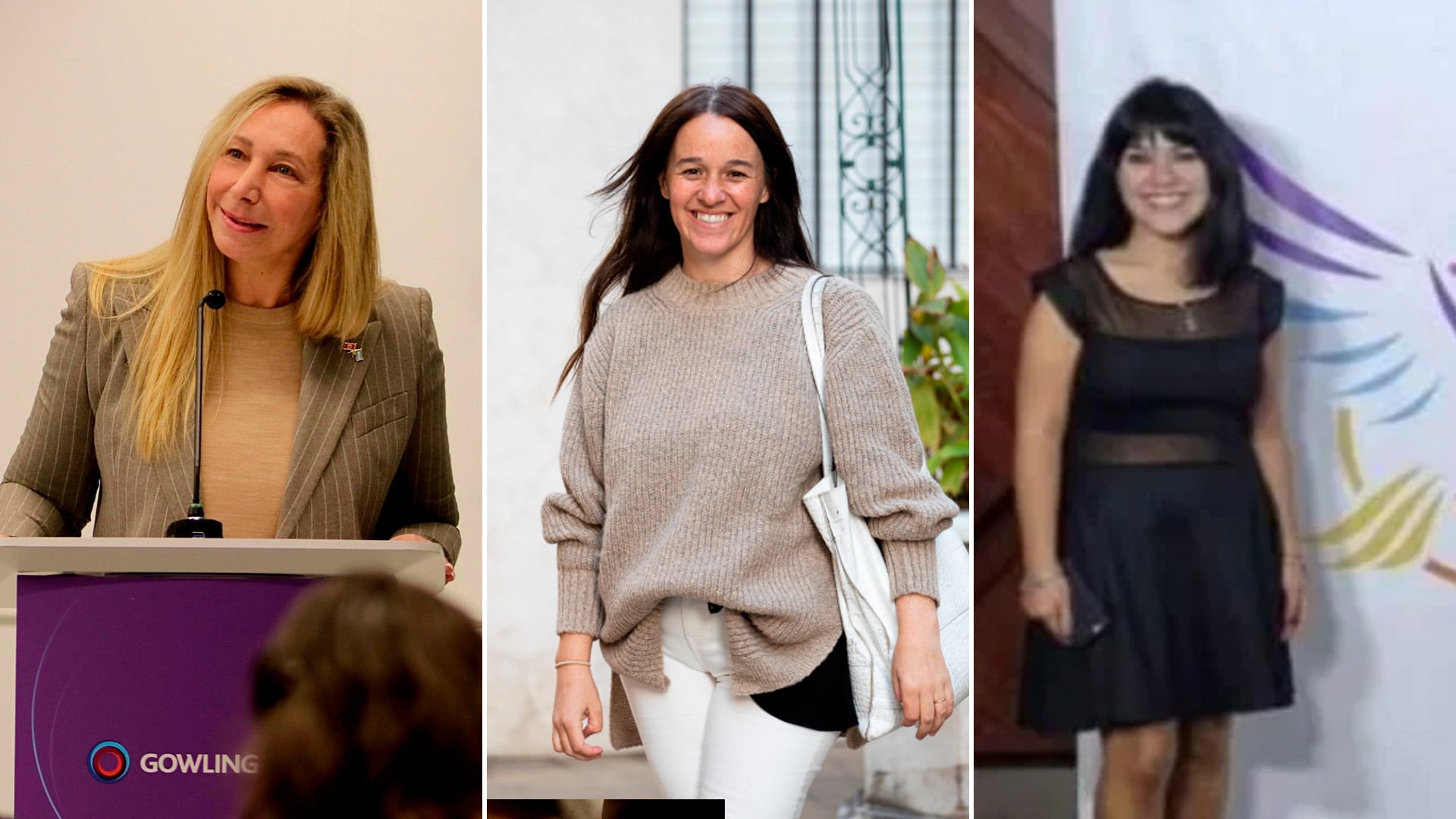 Karina Milei, María Ibarzábal y María Belén Agudiez, tres de las mujeres con cargo jerárquico en el área de Presidencia