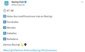 Cuando Racing Club anunció el