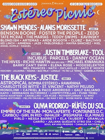 Cartel por días del Festival