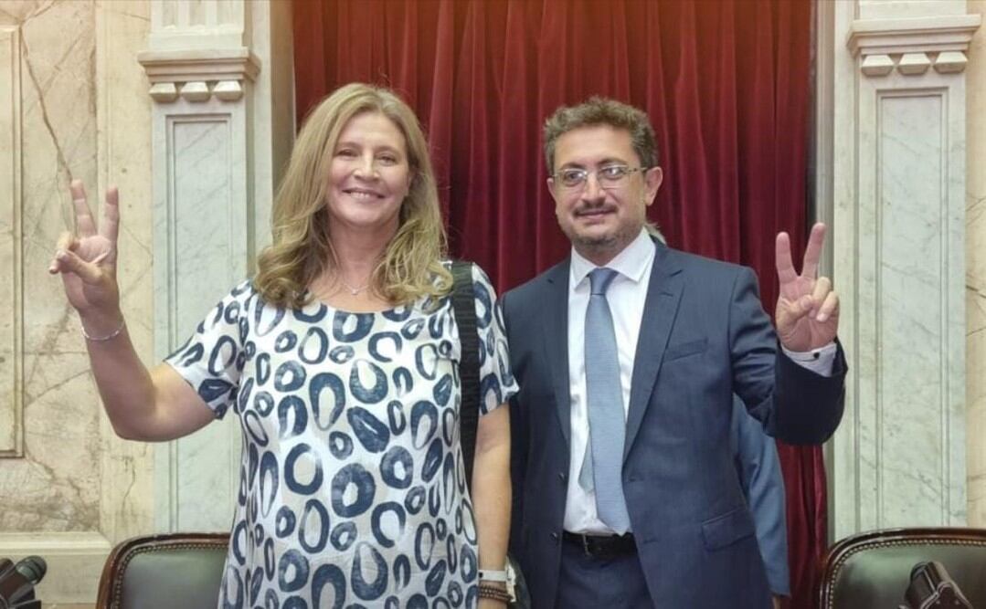 Gabriela Pedrali, Ricardo Herrera. Candidatos por el Frente Federales Defendamos La Rioja (Instagram)