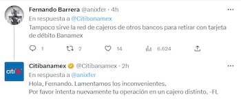 Reportaron problemas al retirara efectivo