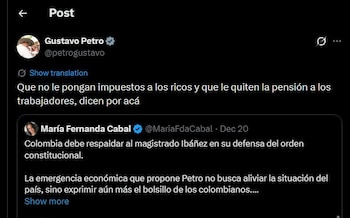 Gustavo Petro contestó a María