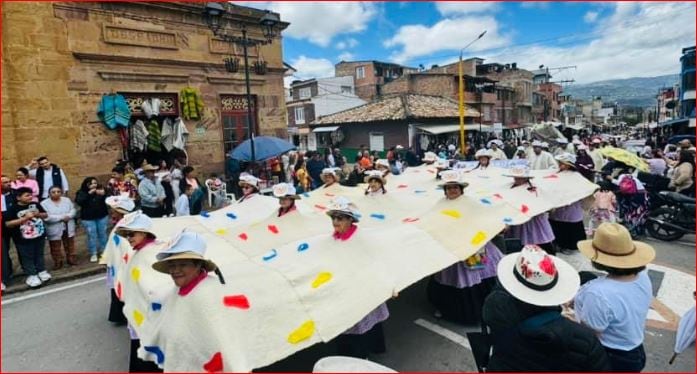 Festival de la Ruana en Nobsa, Boyacá - crédito Alcaldía de Nobsa/Facebook
