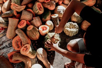 las pepitas, se asan o