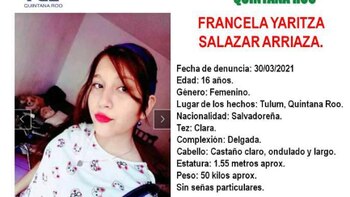 Encontraron a Francela Yaritza, hija