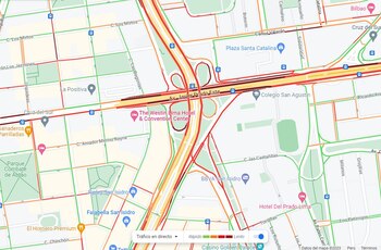 Tráfico en la avenida Javier