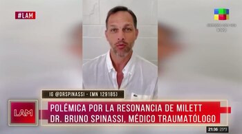 El médico traumatólogo Bruno Spinassi