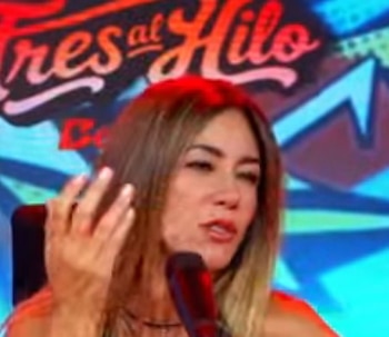 Tilsa Lozano confiesa que sigue creyendo en el amor a los 43 años y Gabriel Calvo le lanza inesperada advertencia. Captura: Tres al Hilo.