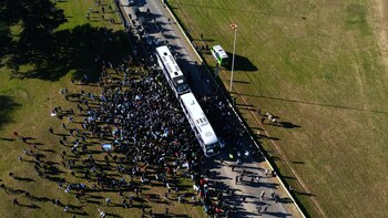 Vista aérea llegando al predio