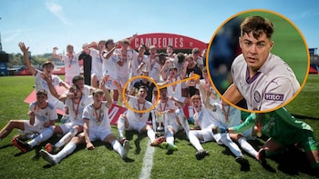 Ferran Ruiz, excanterano del Real Madrid y jugador del Girona. (@GironaFC y @ferranruizm/Monaje Infobae España)