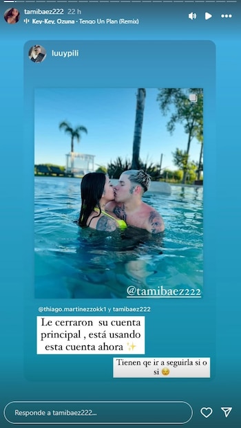 Le cerraron la cuenta de Instagram a Tamara Báez y se quedó sin su principal fuente de ingresos (Instagram)
