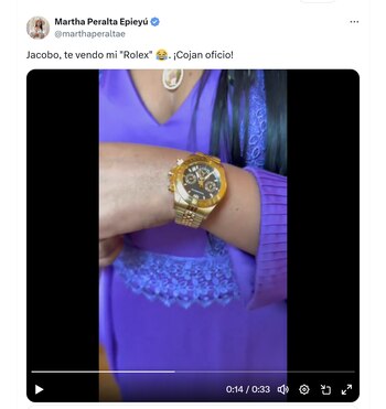 La senadora Martha Peralta respondió